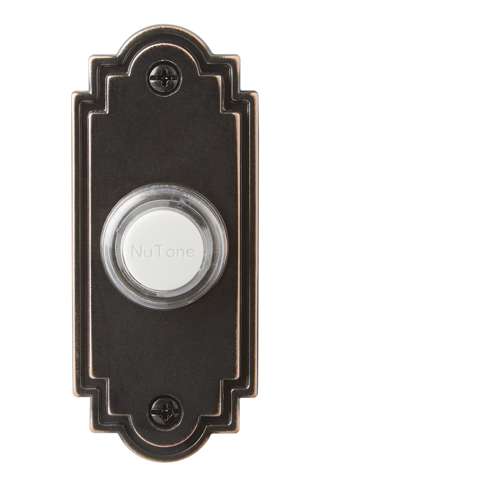 Lighted Flat Oil-Rubbed Bronze Pushbutton
