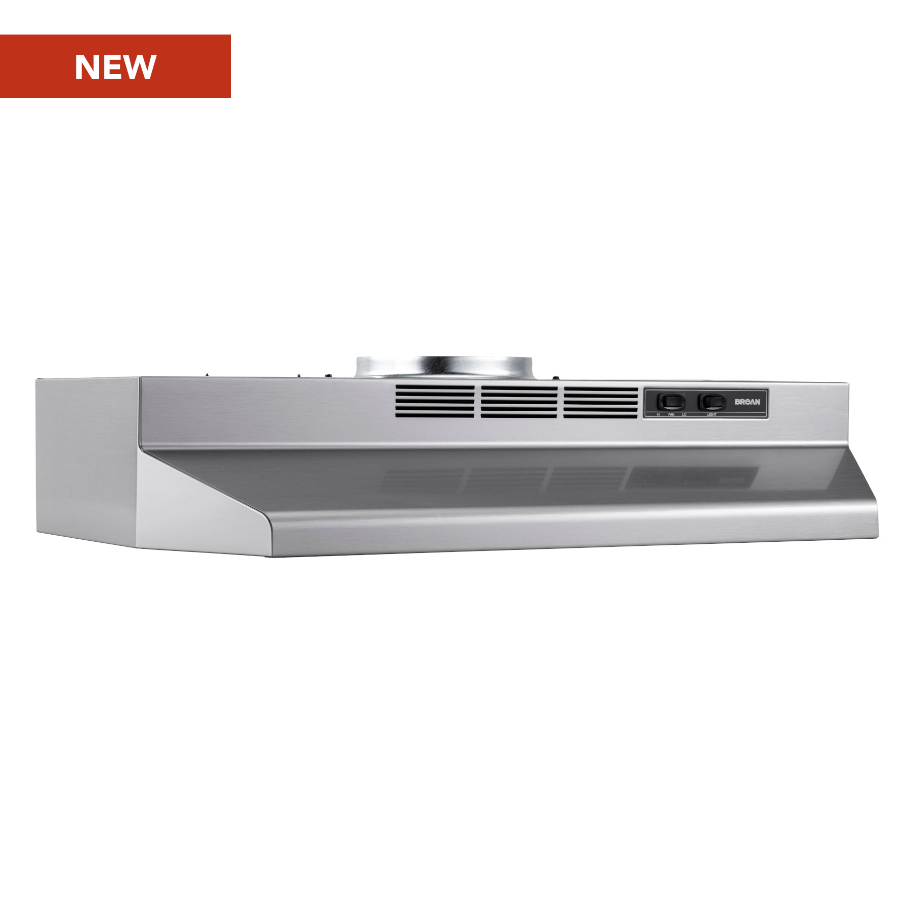 Broan® 30-Inch Convertible Under-Cabinet Range Hood, Stainless Finish with PrintGuard, 230 MAX Blower CFM